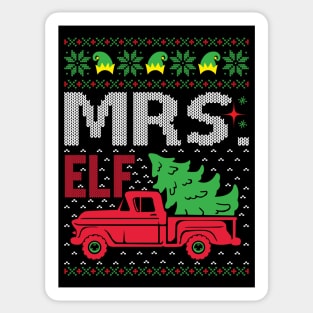 Mrs Elf Sticker